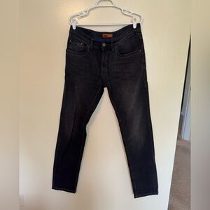 Black Slim Jeans with Distressed Look
